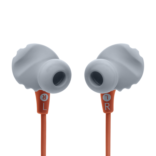 JBL Endurance Run 2 Wireless - Coral Orange - Waterproof Wireless In-Ear Sport Headphones - Back